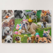 Puzzle L'art des mignons Bulldogs | Chiens de collection  (Horizontal)