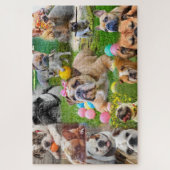 Puzzle L'art des mignons Bulldogs | Chiens de collection  (Vertical)
