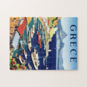 Puzzle L'art d'illustrations de voyage d'Athènes en Grèce (Horizontal)