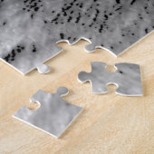 Puzzle L'art du loup noir et blanc L'art animal (Côté)