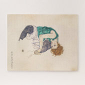 PUZZLE L'ART, EGON SCHIELE A ASSIS LA FEMME AVEC DES (Horizontal)