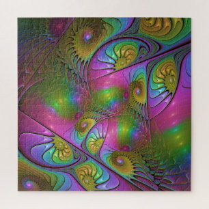 Puzzle L'art fractal abstrait moderne et coloré lumineux