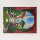 Puzzle L'Art numérique d'Imaginaire Red Gardens (Horizontal)