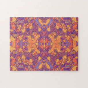 Puzzle L'art tribal Hippie Boho Purple Orange Jaune Autoc
