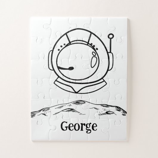 Puzzle L'astronaute Little Boys dans l'espace (Vertical)