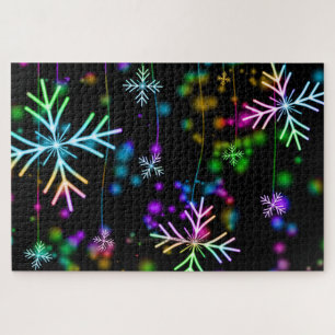 Puzzle L'atmosphère de Noël festive et animée de Slippery