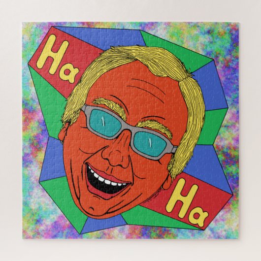 Puzzle Laughing Man (Artiste Auto-Portrait) (Vertical)