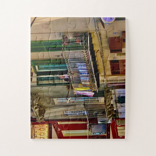 Puzzle Laundry on the Balcony in Sicily (Vertical)