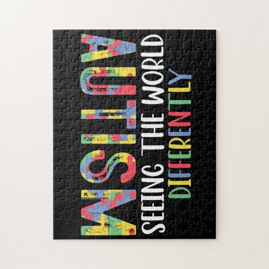 Puzzle L'Autisme Voit Le Monde Différemment L'Autisme (Vertical)