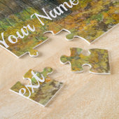 Puzzle L'automne doré dans une aquarelle en chênaie (Côté)