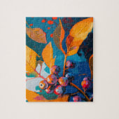 Puzzle L'automne laisse de l'huile peinte. feuillage d'au (Vertical)