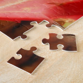 Puzzle L'automne rouge Feuilles d'huile Peinture Nature A (Côté)