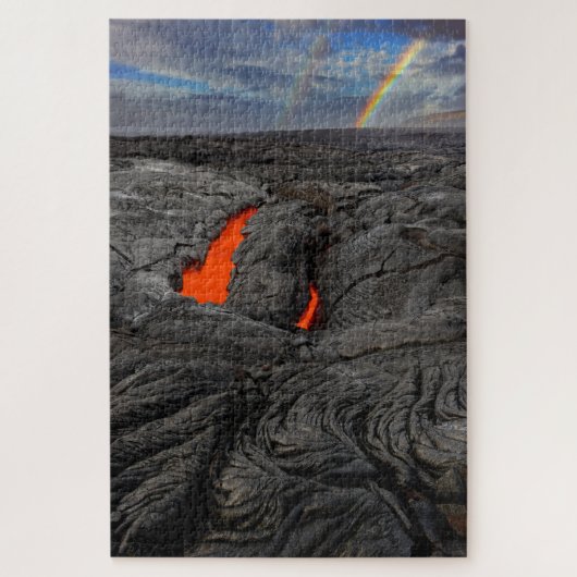 Puzzle Lave et arc-en-ciel dans le Parc national des volc (Vertical)