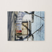 Puzzle Lave-linge séchant sur les lignes de linge (Horizontal)