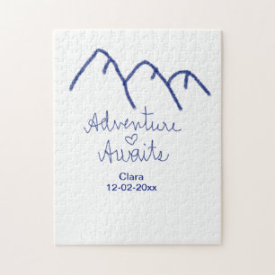Puzzle L'aventure attend le cœur de la montagne bleue ajo