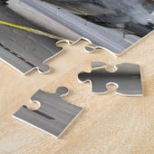 Puzzle L'avion à l'aéroport sur la route (Côté)