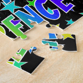 Puzzle "LAWRENCE" Prénom, Amusant "HEUREUX ANNIVERSAIRE" (Côté)