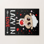 Puzzle Lazy in Love Sheep pour célibataires de la Saint-V (Horizontal)