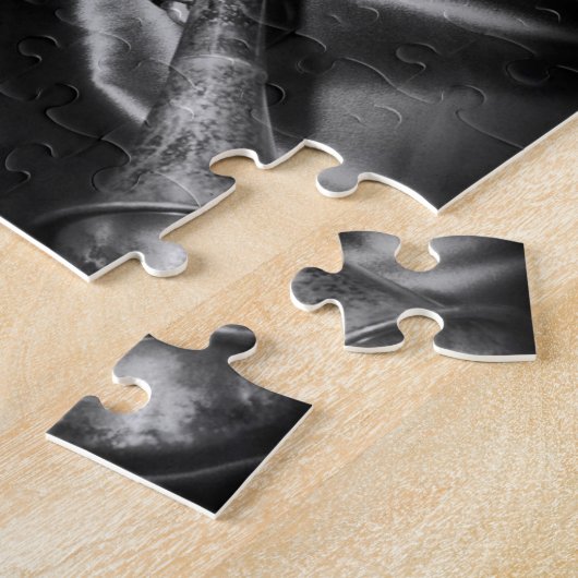 Puzzle Lclarinette ancienne, vie morte, B&W (Côté)