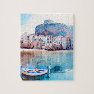 Puzzle ldp CEFALÙ - Sicile - plage - panorama