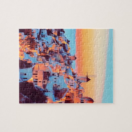 Puzzle ldp SANTORINI - panorama - by nigth - (Horizontal)