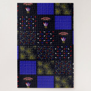 Puzzle Le 4 juillet Patchwork Motif - le 4 juillet