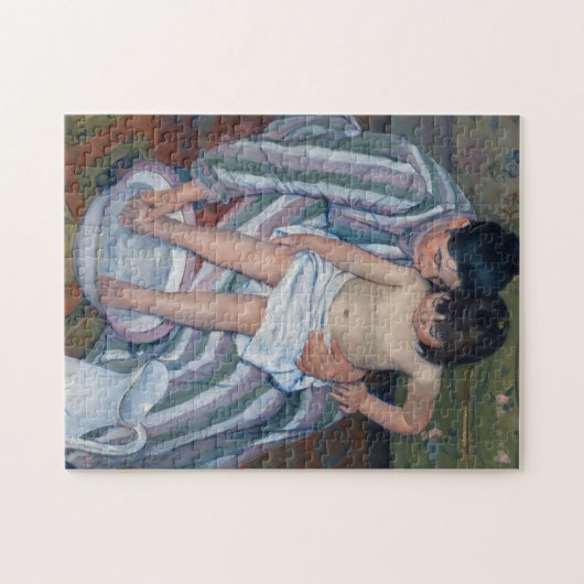 Puzzle Le bain de l'enfant | Mary Cassatt (Horizontal)