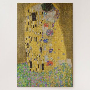 Puzzle Le Baiser, Peinture à l'huile Art Nouveau, Gustav
