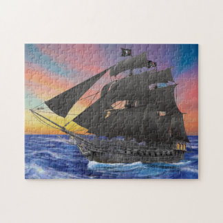 Puzzle Le bateau pirate de Barbe Noire