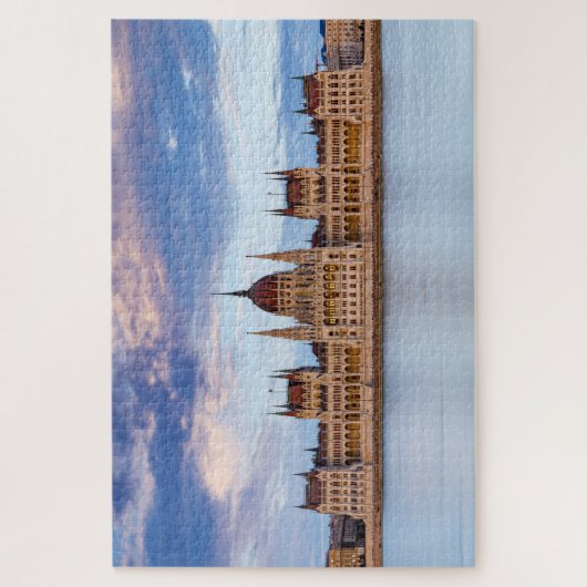Puzzle Le bâtiment du Parlement à Budapest, sur le Danube (Vertical)