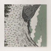 Puzzle Le beau paysage de ski d'hiver (Horizontal)