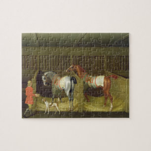 Puzzle Le belongin courant célèbre d'écuries et de deu
