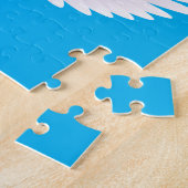 Puzzle le blanc a plongé en ciel bleu 3 (Côté)
