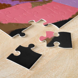 Puzzle Le blanc de modèle ajoutent votre propre JPG JEPG