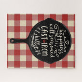 Puzzle Le bonheur est une poêle bien assaisonnée de fer (Horizontal)