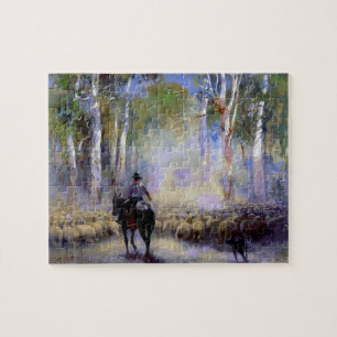 Puzzle Le bouvier 1912 Walter Withers Cowboy australien