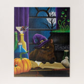 Puzzle Le cacao le chat d'Halloween (Vertical)