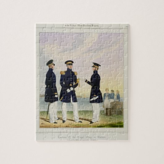 Puzzle Le capitaine, le dirigeant de drapeau et le (Vertical)