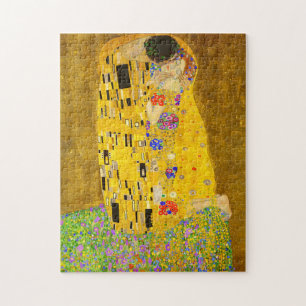 Puzzle Le célèbre tableau de Gustav Klimt, The Kiss.