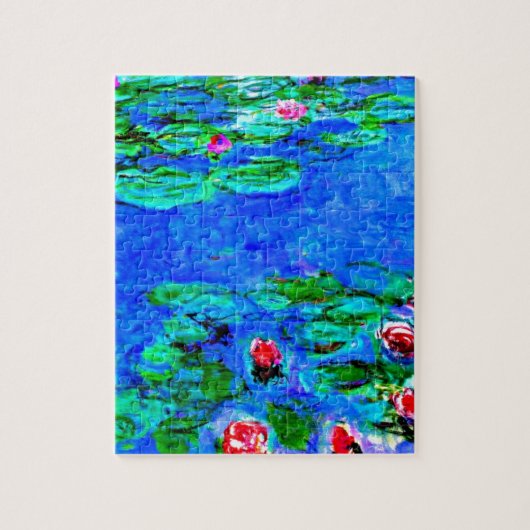 Puzzle Le célèbre tableau de Monet, Water Lilies (vue mac (Vertical)