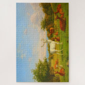 Puzzle Le Cerf De Chien Blanc En Plein Air Nature (Vertical)