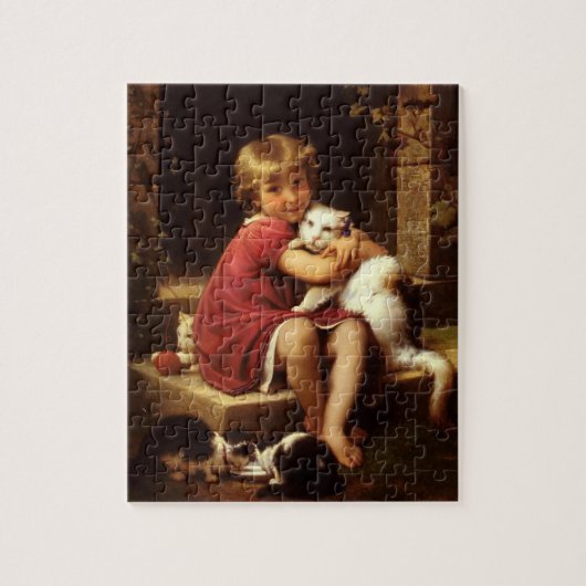 Puzzle Le chat pour animaux de compagnie préféré de la je (Vertical)