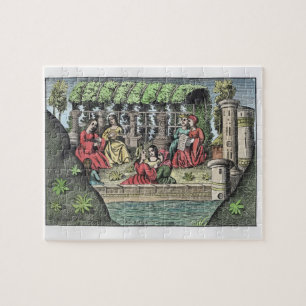 Puzzle Le château d'Alamond et de ses enchantements, de