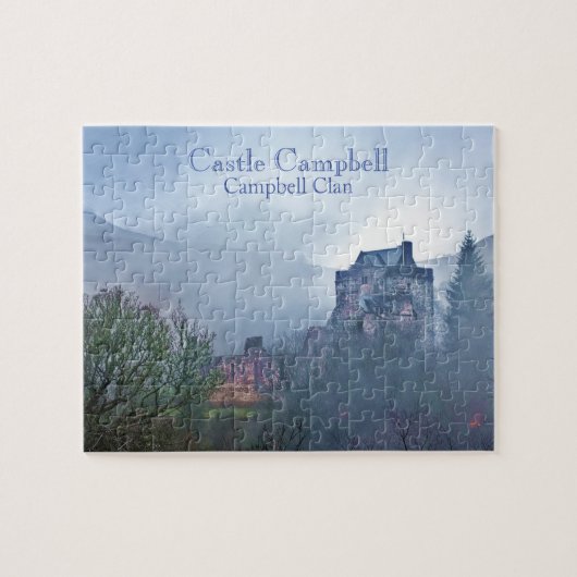 Puzzle Le Château De Campbell Dans Le Mist (Horizontal)
