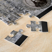 Puzzle Le château de Dracula au son en hiver (Côté)
