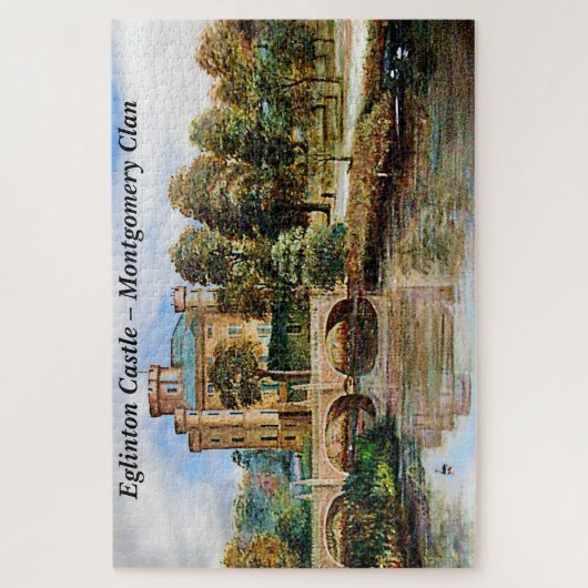 Puzzle Le château Eglinton de Montgomery Clan en Écosse (Vertical)