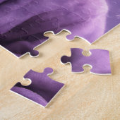 Puzzle Le chaton dans un Sweat - shirt à capuche pourpre (Côté)