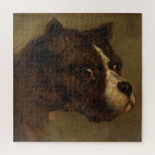 Puzzle Le chef d'un Bulldog (par Théodore Géricault) (Vertical)