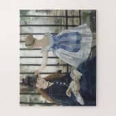 Puzzle Le Chemin de fer - Manet Impressionniste Peinture (Vertical)