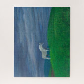 Puzzle Le cheval blanc attend en attendant la tempête - (Vertical)